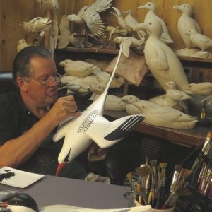 Keith Mueller painting decoy