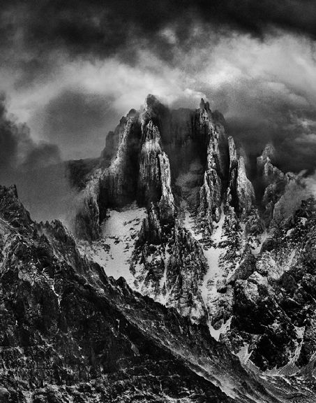 Amateur 1st Best in Category- Black and white- Stormy Mountain by Karl Leck