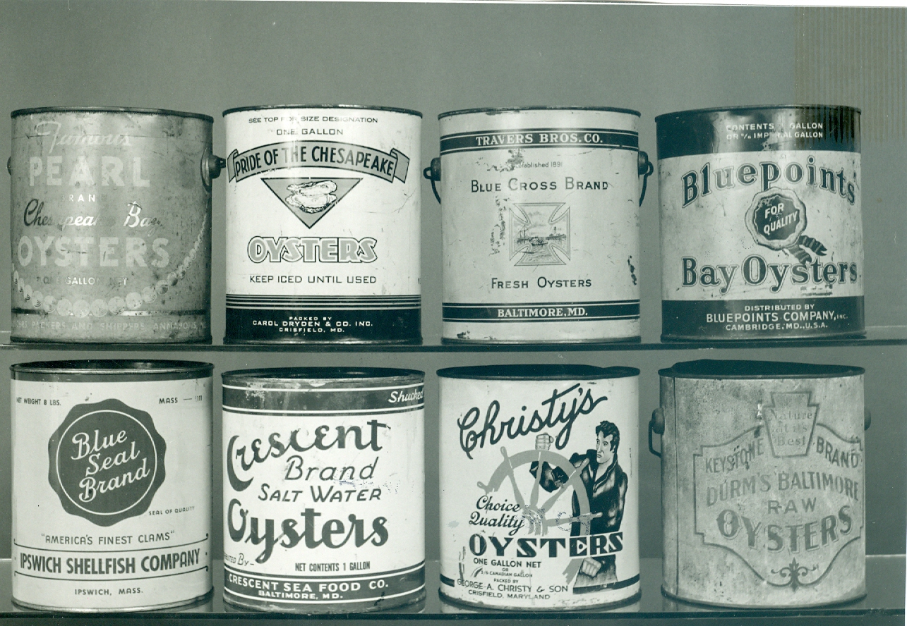 Oyster Cans From Ward Museum Photo Archive