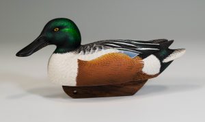 2021 Benefit Auction Item Minature Shoveler Drake By Tom Christie