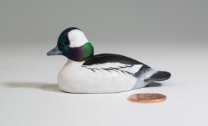 2021 Benefit Auction Item Minature Bufflehead Drake Carving By Doug Mason Version 2