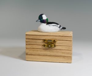 2021 Benefit Auction Item Minature Bufflehead Drake Carving By Doug Mason Version 1