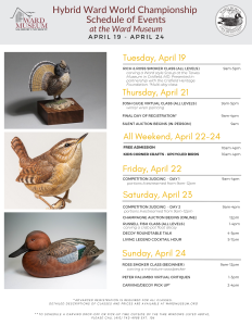 Hybrid Ward World Championship Schedule Of Events 4