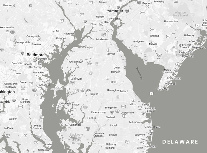 a map of delaware showing the location of ballymore
