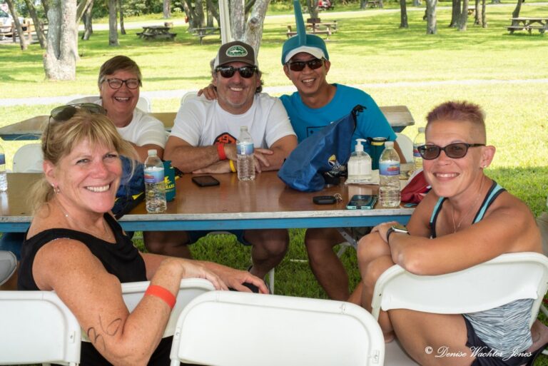 a group of people sitting around a table