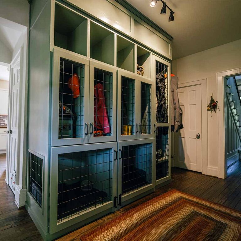 a room that has some glass doors in it