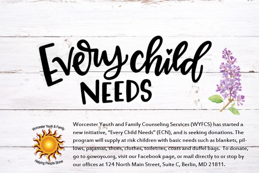 "Every Child Needs" sign