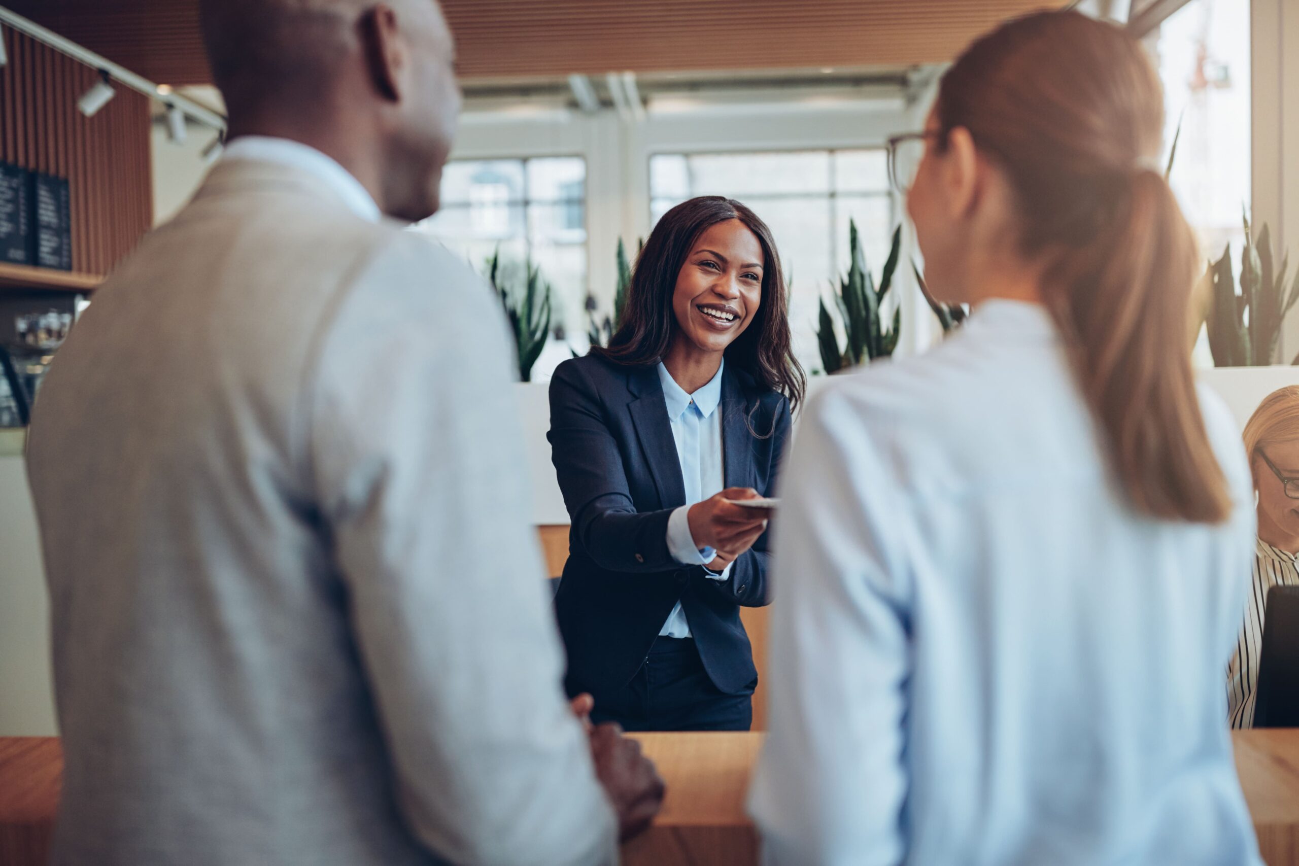 a group of business people having a meeting