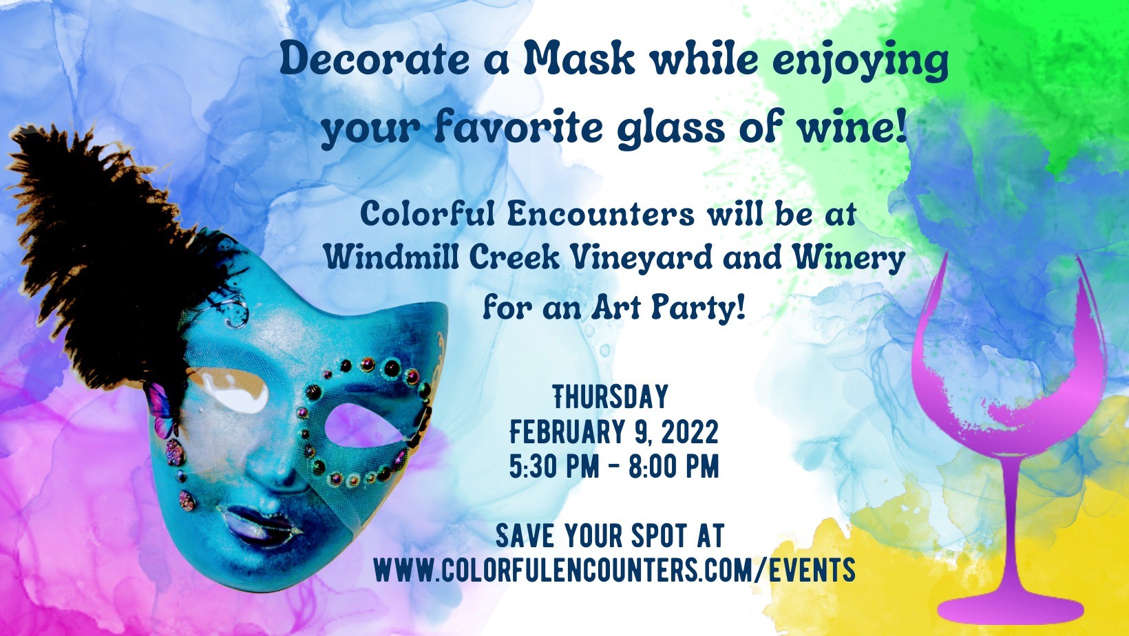 mask decorating party