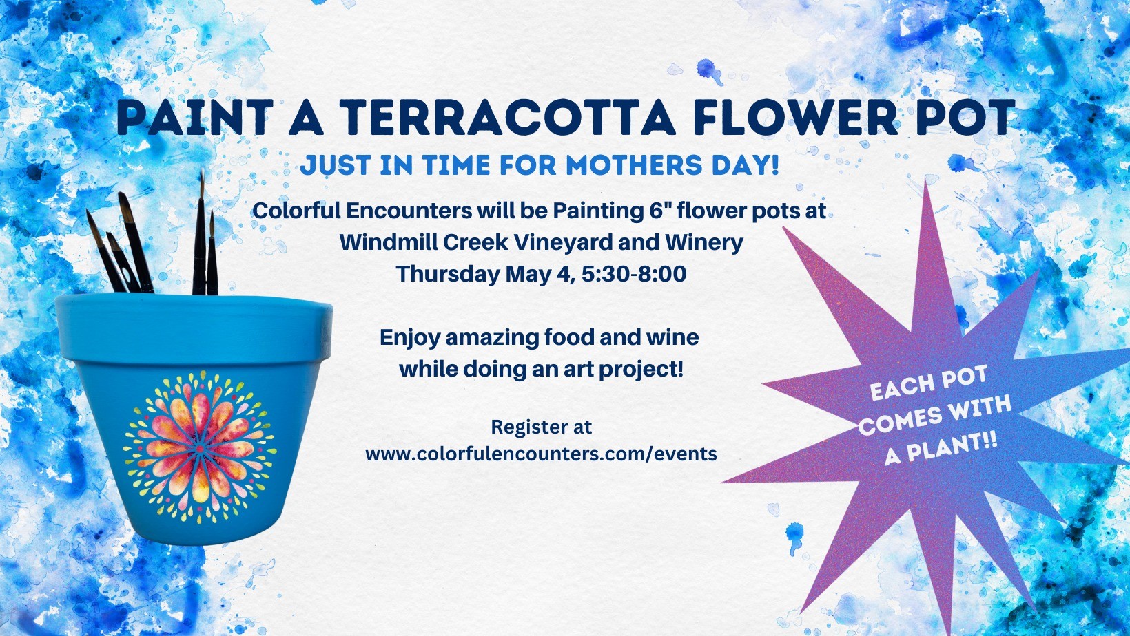 Paint a Terracotta Flower Pot