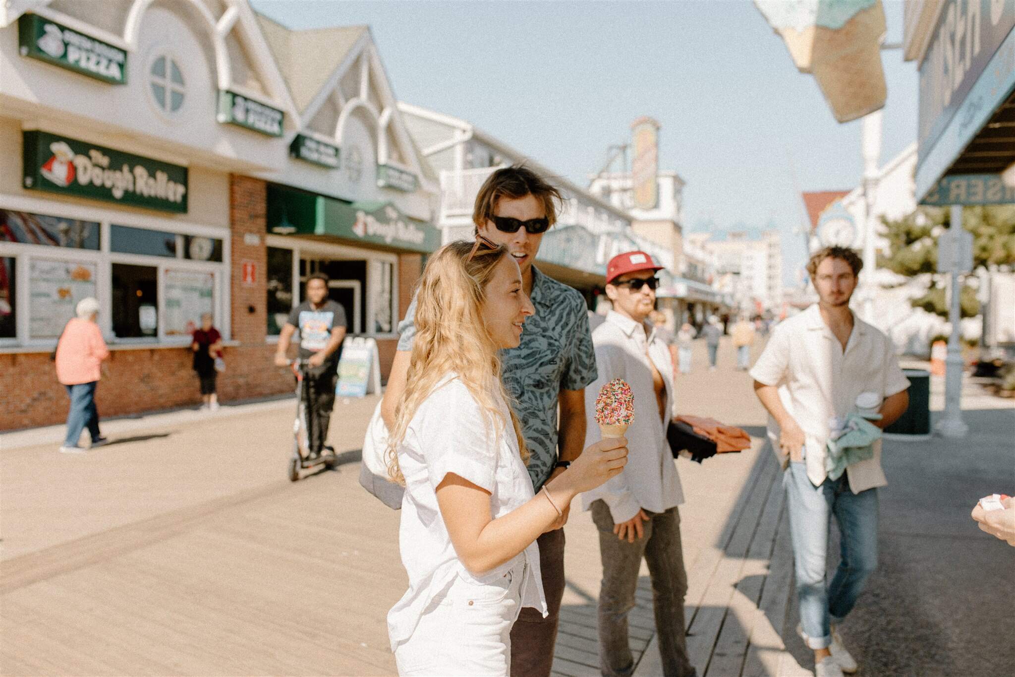 Friends on Ocean City broadwalk